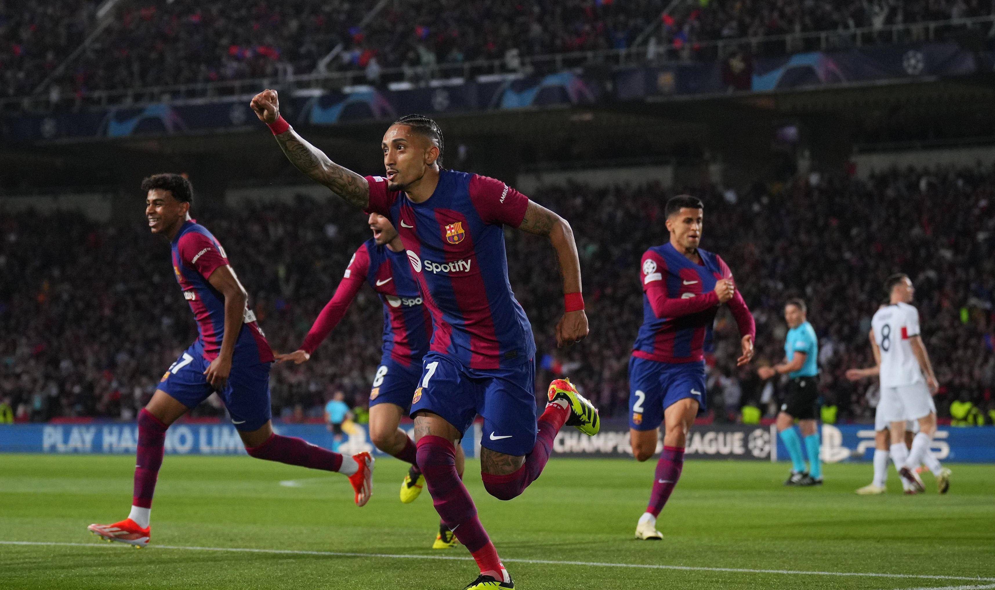 巴塞罗那队在比赛中占据上风，取得胜利晋级的简单介绍